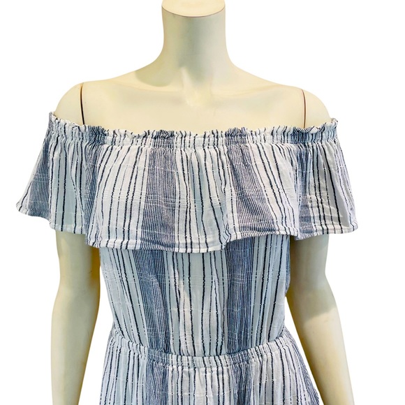 Express Ruffled Off The Shoulder Sundress - Picture 2 of 11